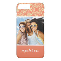 Fotografia personalizada e nome no plano de fundo 
