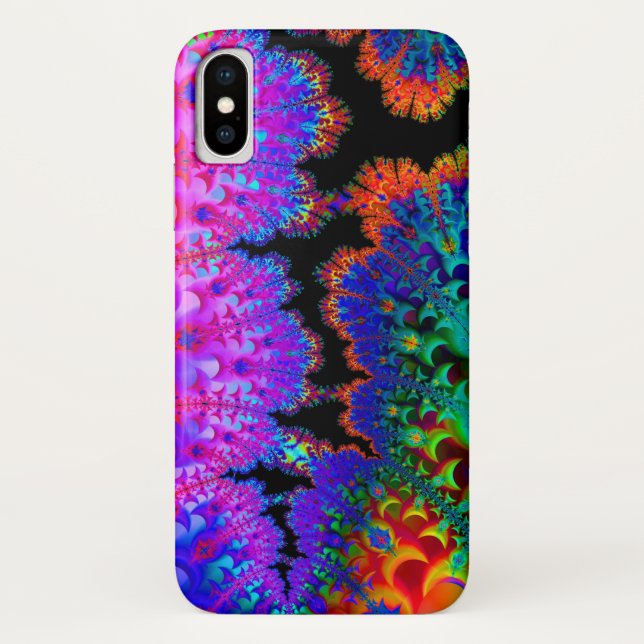 Capa Para iPhone, Case-Mate Fractal da tintura do laço (Verso)