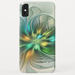 Capa Para iPhone Da Case-Mate Fractal de Flor Abstrato moderna fantasia colorida