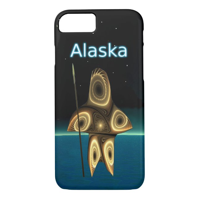 Capa Para iPhone, Case-Mate Fractal Inuit Hunter - Alasca (Verso)