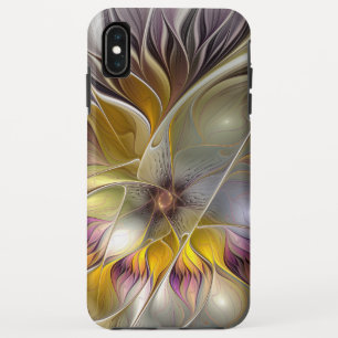 Capa Para iPhone Da Case-Mate Fractal moderno da flor colorida abstrata da