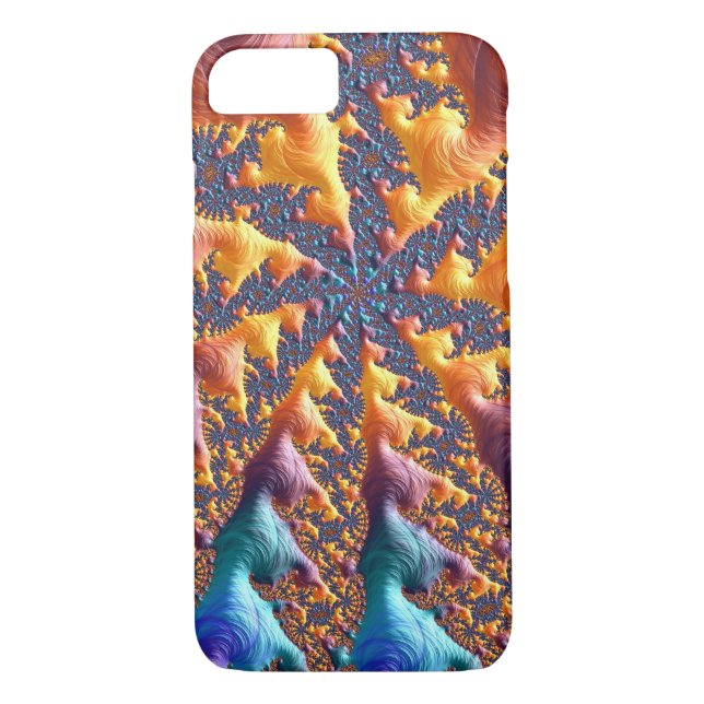 Capa Para iPhone, Case-Mate Fractal Rainbow Spires (Verso)