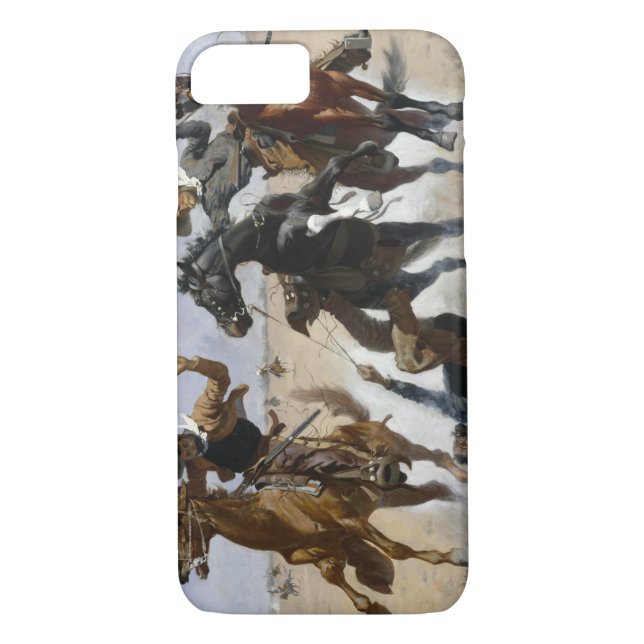 Capa Para iPhone, Case-Mate Frederic Remington - Ajudando um camarada (Verso)