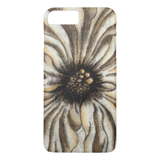 Capa Para iPhone, Case-Mate Fresco de cabeça de Flor no Fundo do Tan (Verso)