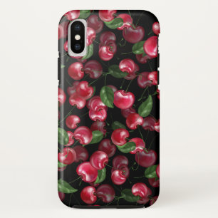 Capa Para iPhone Da Case-Mate Fruta de cereja a preto
