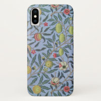 Fruta William Morris Pomegranate Ornamento Azul
