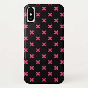 Capa Para iPhone Da Case-Mate Fúchsia cruza pontos em preto
