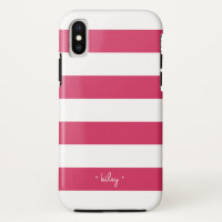 Fúchsia - Rosa e White Strike Personalizada