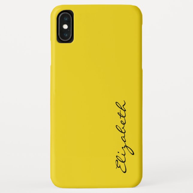 Capa Para iPhone, Case-Mate Fundo Amarelo Simples (Verso)