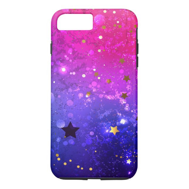 Capa Para iPhone, Case-Mate Fundo Azul Cor-de-rosa brilhante (Verso)