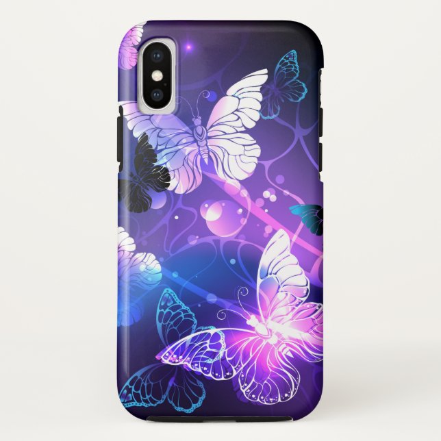 Capa Para iPhone, Case-Mate Fundo com Borboletas Noturnas (Verso)