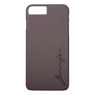 Capa iPhone 8 Plus/7 Plus Fundo cor puce escuro