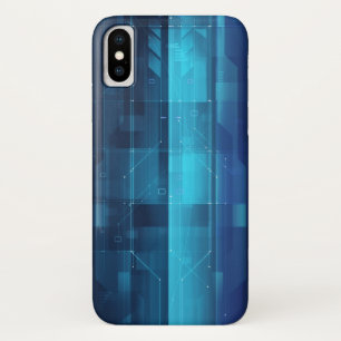 Capa Para iPhone X Fundo da alta tecnologia