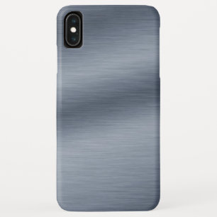 Capa Para iPhone XS Max Fundo de aço escovado do olhar