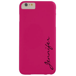 Capa Barely There Para iPhone 6 Plus Fundo de cor rosa de madeira