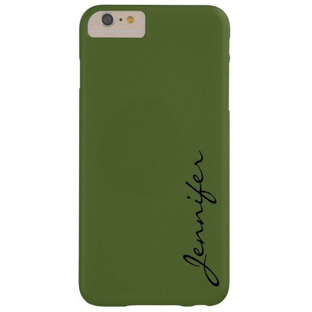 Capa Para iPhone, Case-Mate Fundo de cor verde-azeitona escuro (Verso)