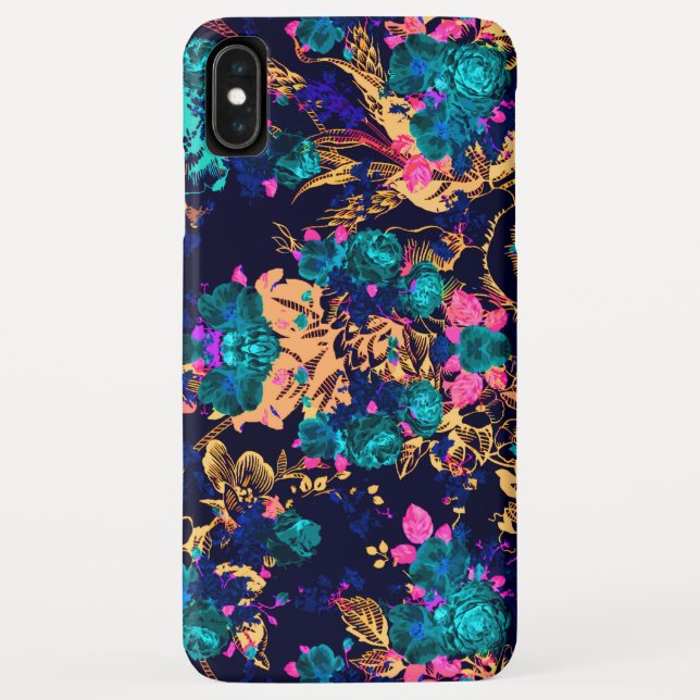 Capa Para iPhone, Case-Mate Fundo de flores abstratas charmosas e fofas (Verso)