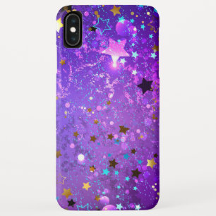 Capa Para iPhone Da Case-Mate Fundo de folhas roxas com estrelas