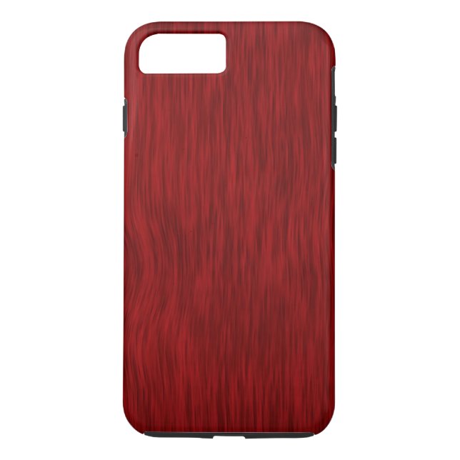 Capa Para iPhone, Case-Mate Fundo de grãos de madeira em bruto - Vermelho (Verso)