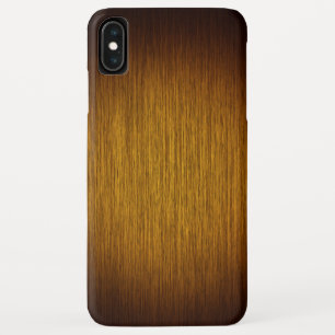 Capa Para iPhone Da Case-Mate Fundo de madeira granulado do Sunburst do tabaco