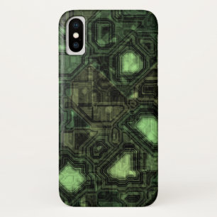 Capa Para iPhone X Fundo do circuito de computador