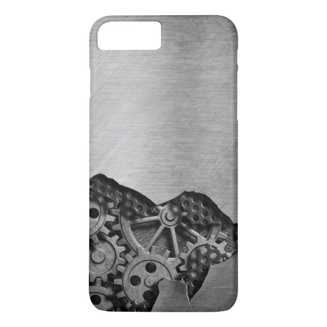 Capa Para iPhone, Case-Mate Fundo do metal com dano mecânico (Verso)
