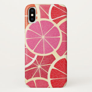 Capa Para iPhone X Fundo do vintage da toranja