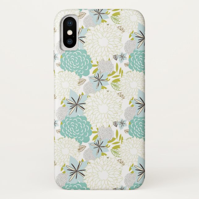 Capa Para iPhone, Case-Mate Fundo floral (Verso)