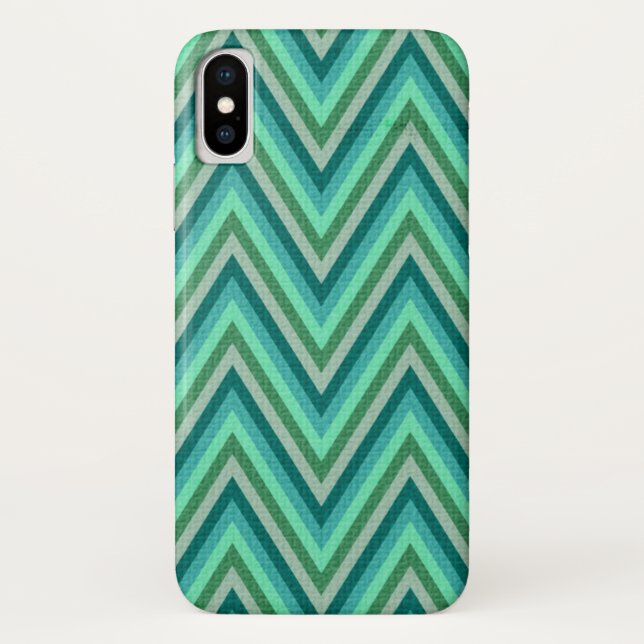 Capa Para iPhone, Case-Mate Fundo listrado do ziguezague (Verso)