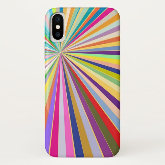 Capa Para iPhone, Case-Mate Fundo listrado fresco (Verso)