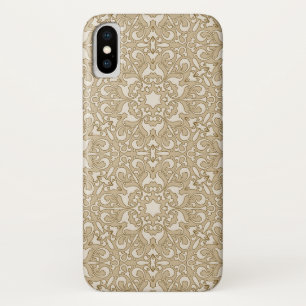 Capa Para iPhone X Fundo ornamentado floral