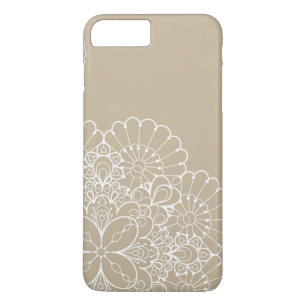 Capa iPhone 8 Plus/7 Plus Fundo retro com ornamento do laço