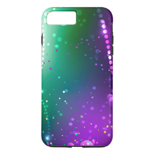 Capa iPhone 8 Plus/7 Plus Fundo Roxo Festivo do Carnaval
