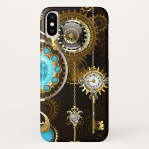 Capa Para iPhone Da Case-Mate Fundo Rusty Steampunk com Lentes Turquesa