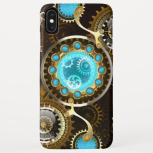 Capa Para iPhone Da Case-Mate Fundo Rusty Steampunk com Lentes Turquesa