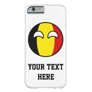 Capa Barely There Para iPhone 6 Funny Trending Geeky Bélgica Countryball