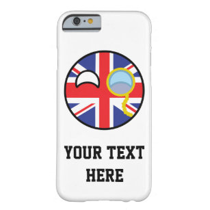 Capa Barely There Para iPhone 6 Funny Trending Geeky Reino Unido Countryball