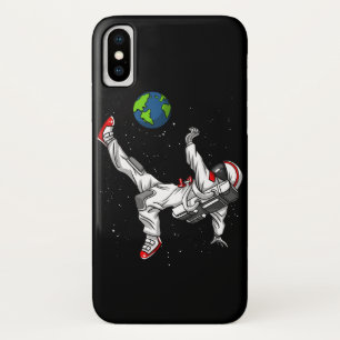 Capa Para iPhone Da Case-Mate Futebol do futebol do astronauta do espaço cósmi
