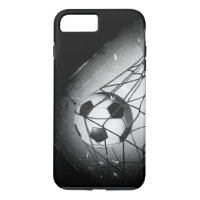 Futebol legal do Grunge do vintage no objetivo