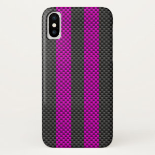 Capa Para iPhone Da Case-Mate Gamas de Corrida Vertical Rosa em Estilo de Fibra