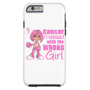 Capa Tough Para iPhone 6 Garota de Combate do Cancer 1
