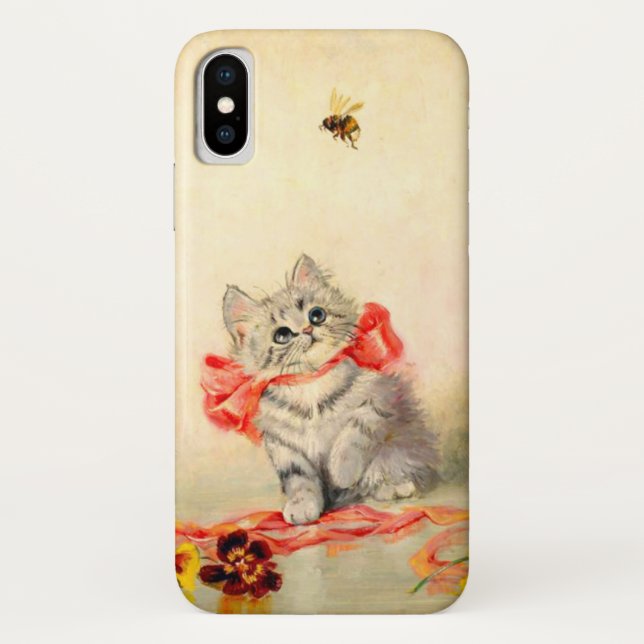 Capa Para iPhone, Case-Mate Gatinho com Fita Vermelha (Verso)