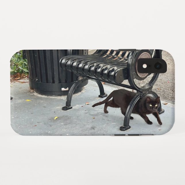 Capa Para iPhone, Case-Mate Gatinho no Parque (Verso (Horizontal))