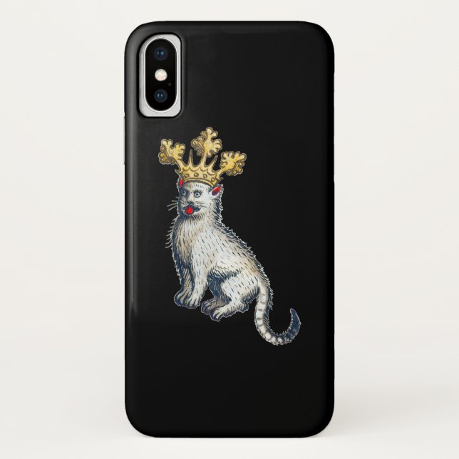 Capa Para iPhone, Case-Mate Gato Crowado Medieval (Verso)
