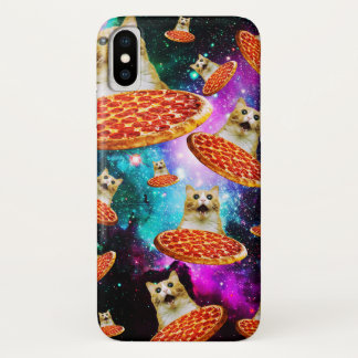 Capa Para iPhone Da Case-Mate Gato de pizza espacial engraçado