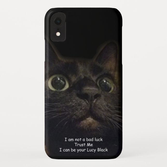 Capa Para iPhone, Case-Mate Gato Negro Sortudo (Verso)