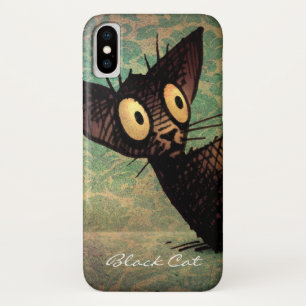 Capa Para iPhone Da Case-Mate Gato preto oriental bonito engraçado de Shorthair