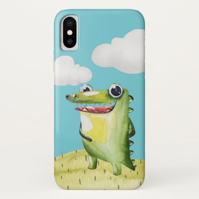 Capa Para iPhone, Case-Mate Gator engraçado sorrindo (Verso)