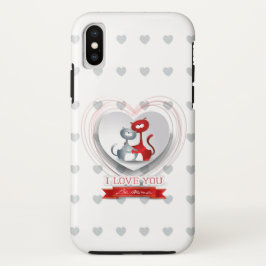 Capa Para iPhone Da Case-Mate Gatos apaixonados por coração