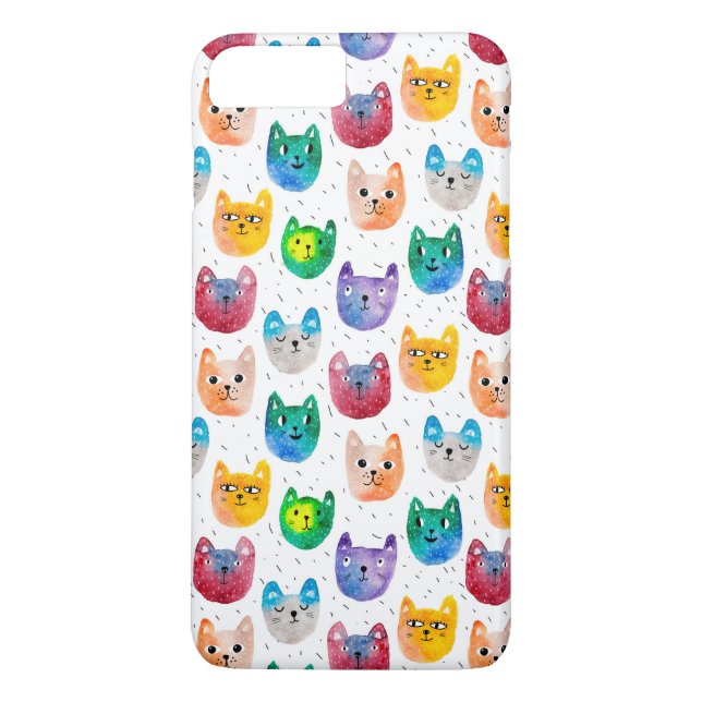 Capa Para iPhone, Case-Mate Gatos e amigos da aguarela (Verso)